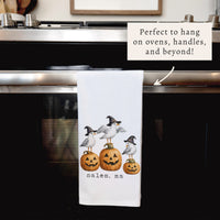 Witch Seagulls Personalized Tea Towel