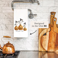 Witch Seagulls Personalized Tea Towel