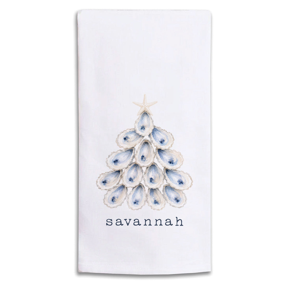 Oyster Tree Personalized Tea Towel