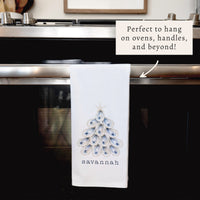 Oyster Tree Personalized Tea Towel