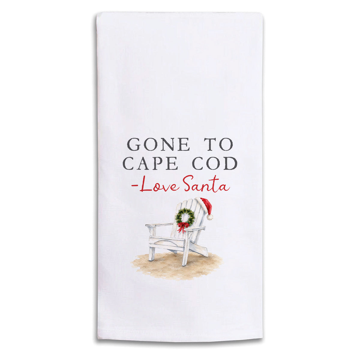 Santa Gone To Personalized Tea Towel