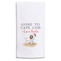 Santa Gone To Personalized Tea Towel