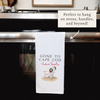 Santa Gone To Personalized Tea Towel