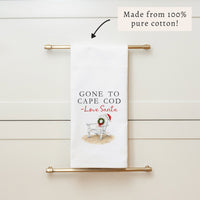 Santa Gone To Personalized Tea Towel