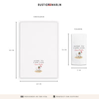 Santa Gone To Personalized Tea Towel