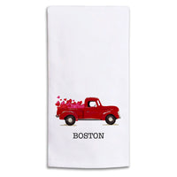 Heart Truck Personalized Tea Towel