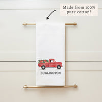 Berries Truck Personalized Tea Towel