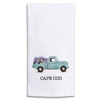 Hydrangea Truck Personalized Tea Towel