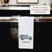 Hydrangea Truck Personalized Tea Towel