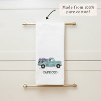 Hydrangea Truck Personalized Tea Towel