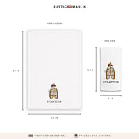Snowshoes Personalized Tea Towel