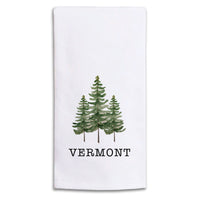 Pine Trees Personalized Tea Towel