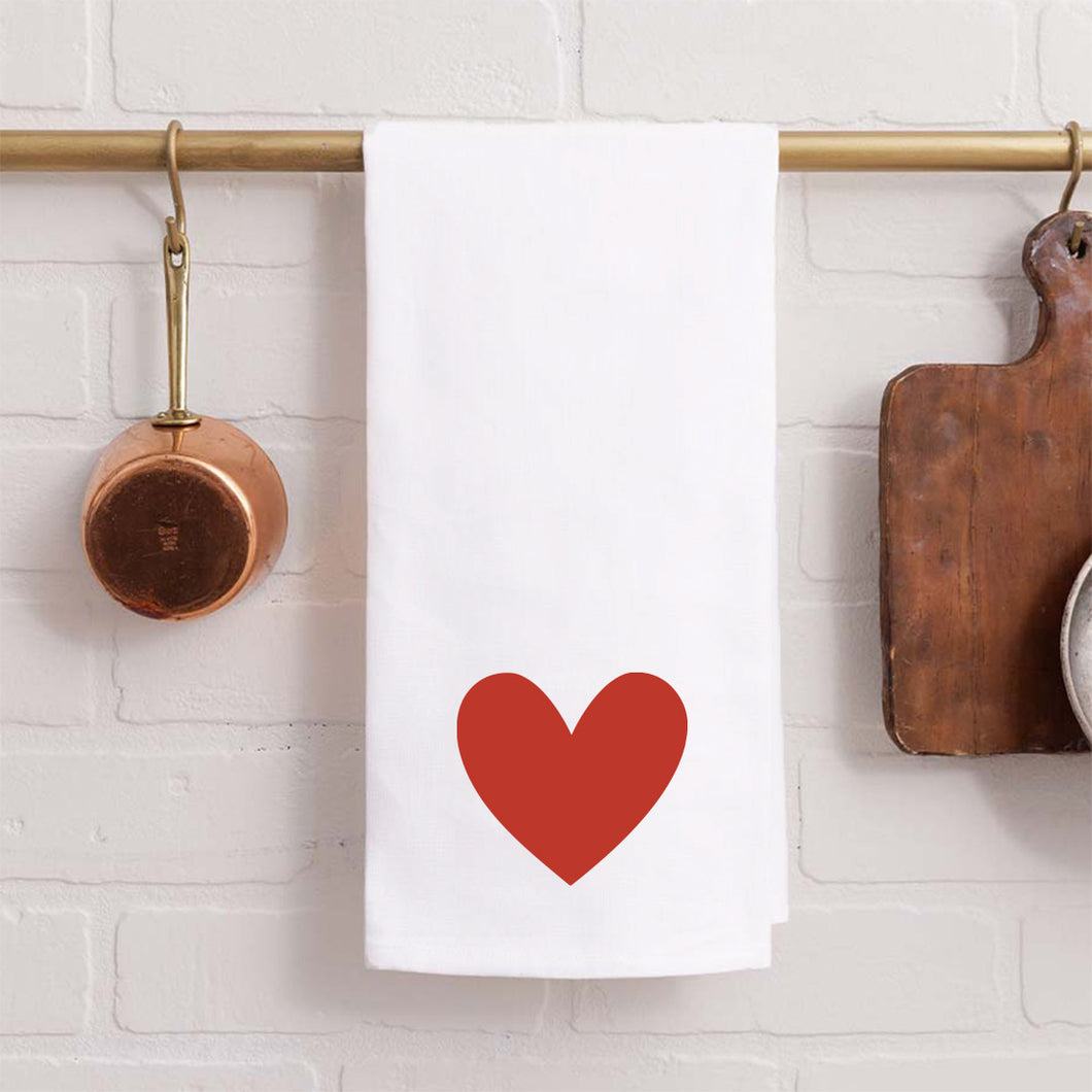 Personalized Heart Tea Towel