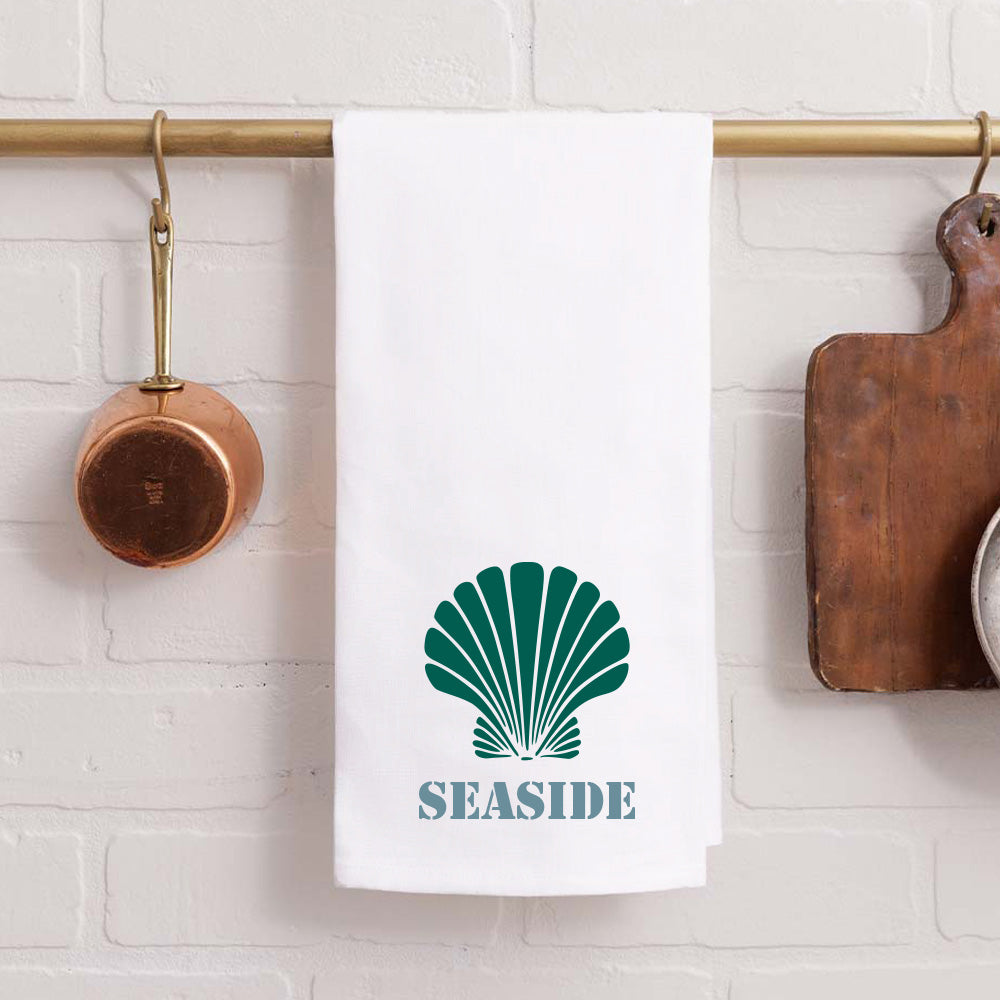 Personalized Shell One Line Text Tea Towel