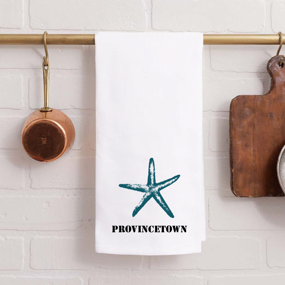Personalized Starfish One Line Text Tea Towel