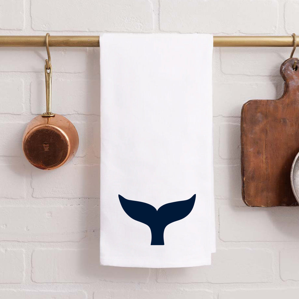 Personalized Whale Tail Tea Towel