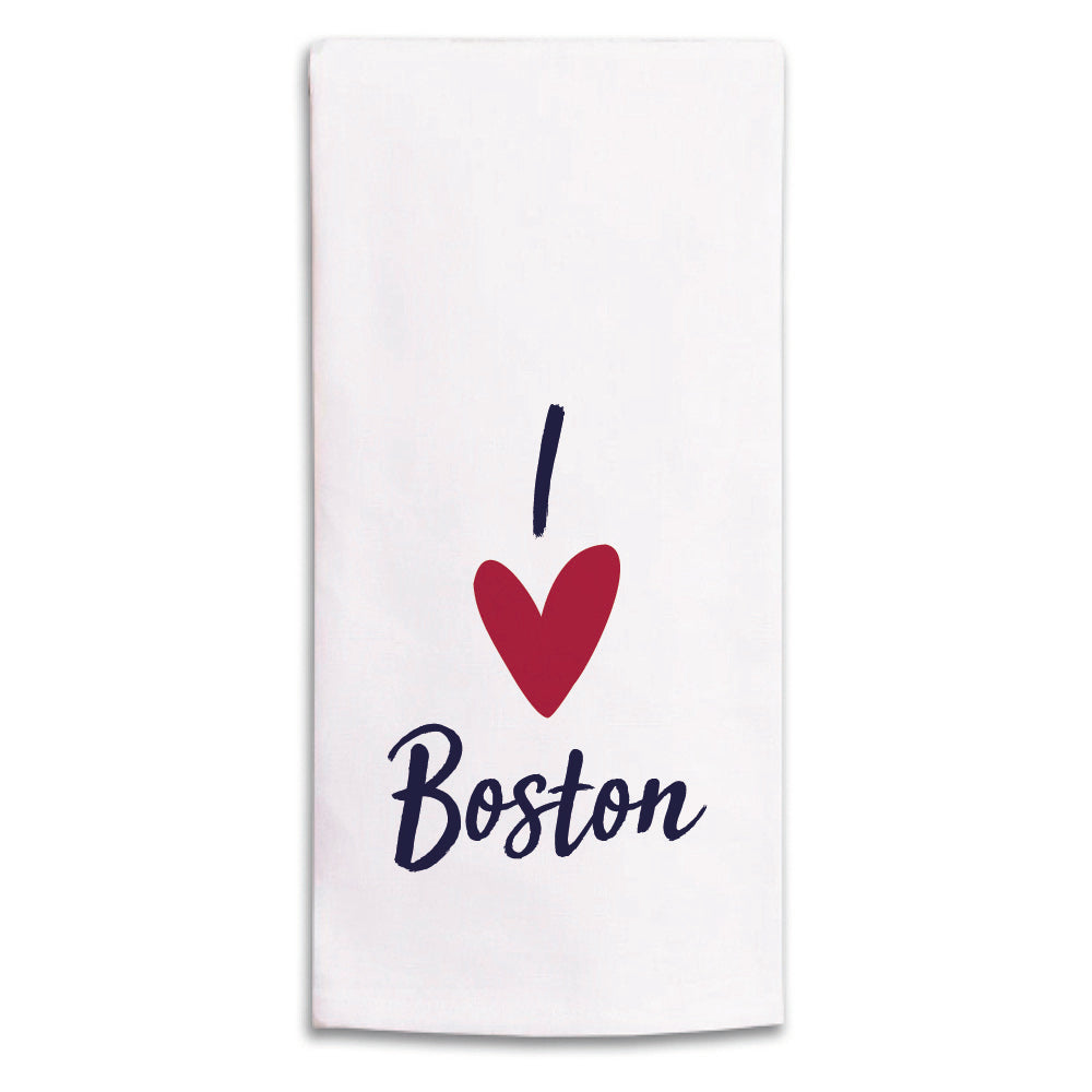 I Heart Personalized Tea Towel
