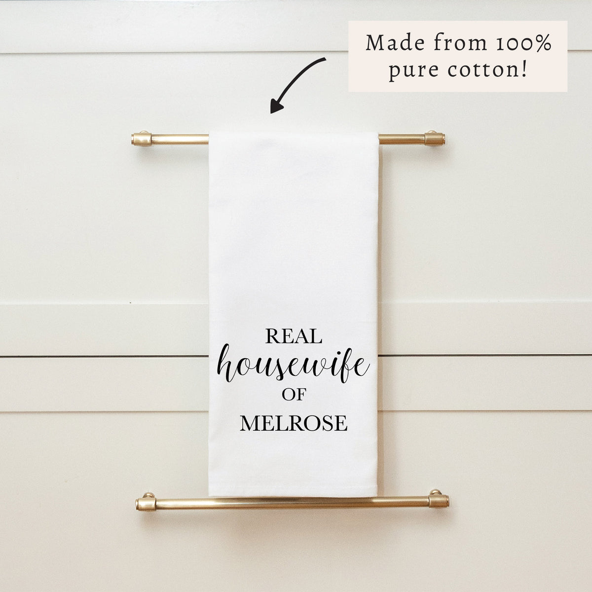 The Real Housewife Personalized Tea Towel