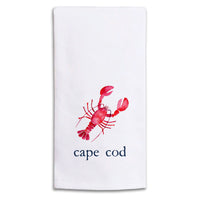 Watercolor Lobster Personalized Tea Towel