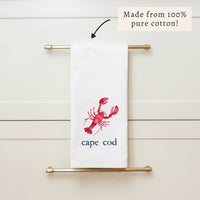 Watercolor Lobster Personalized Tea Towel