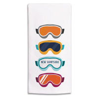 Ski Goggle Vibes Personalized Tea Towel