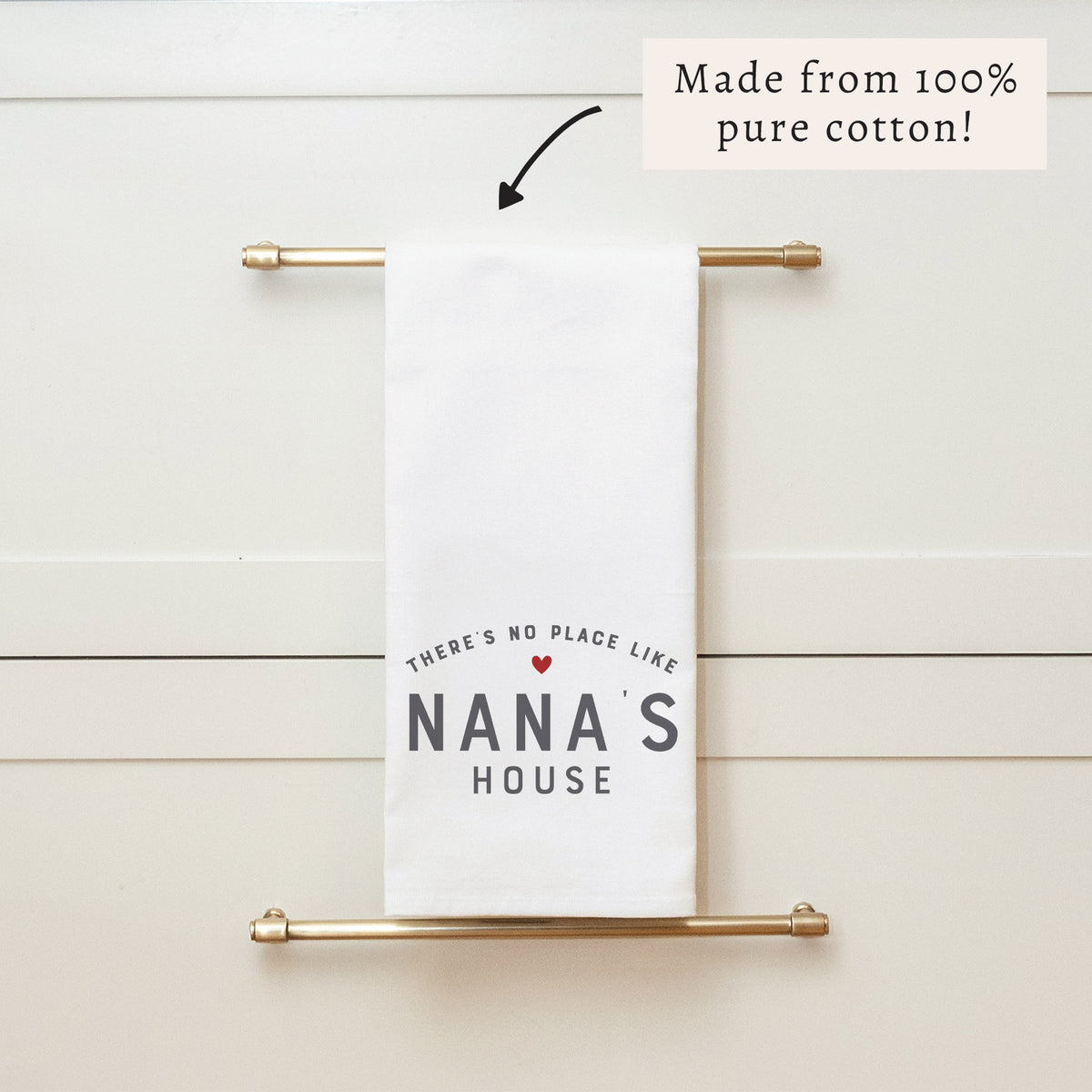 There's No Place Like "Your Word" House Personalized Tea Towel