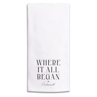 Where It All Began Personalized Tea Towel