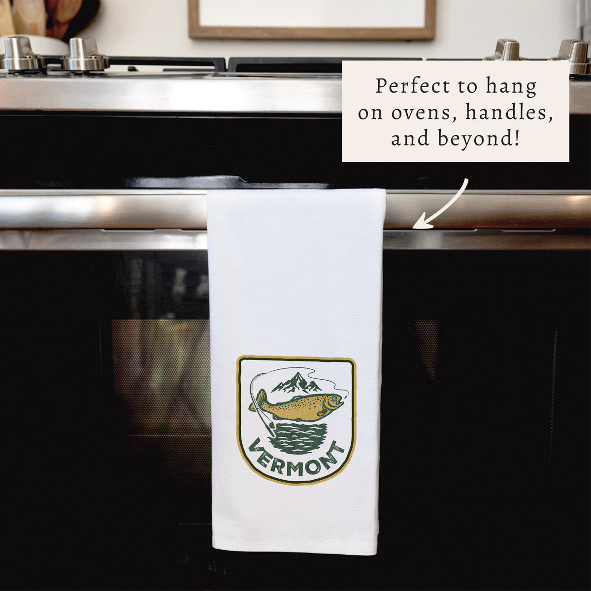 Fishing Personalized Tea Towel
