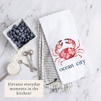 Crab Personalized Tea Towel