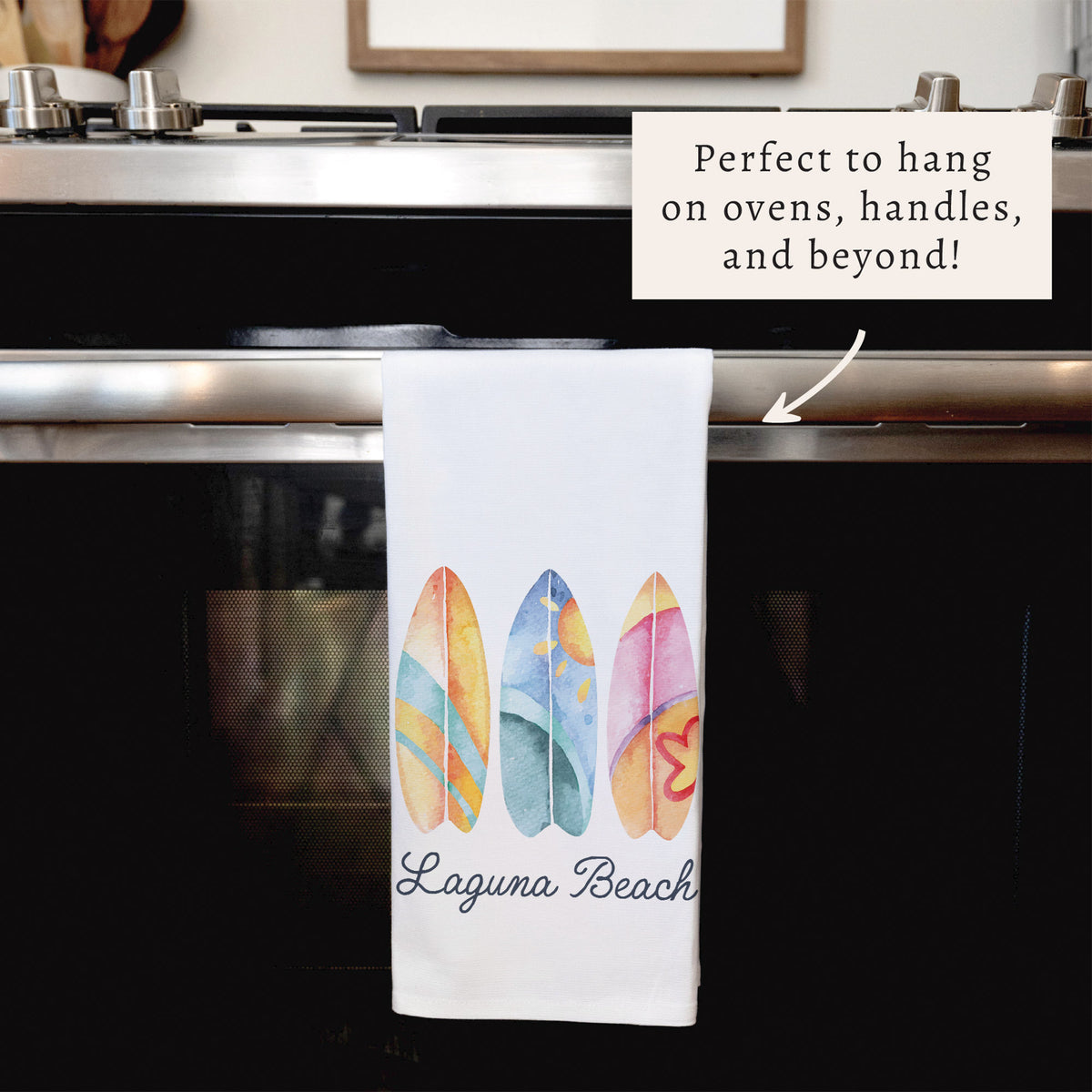 Surfboards Personalized Tea Towel