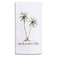 Palm Trees Personalized Tea Towel