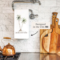 Palm Trees Personalized Tea Towel