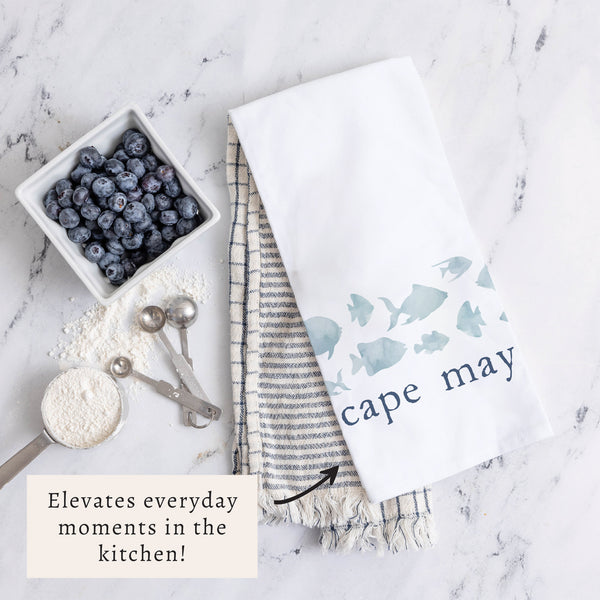 Fish Personalized Tea Towel