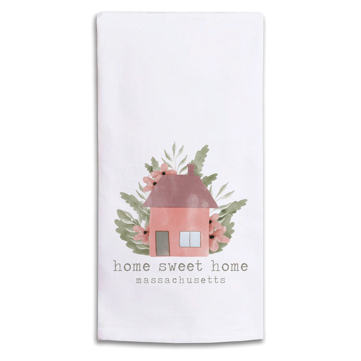 Home Sweet Home Personalized Tea Towel