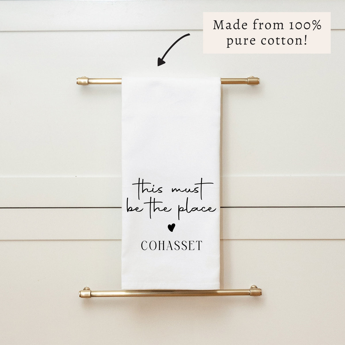 This Must Be The Place Personalized Tea Towel