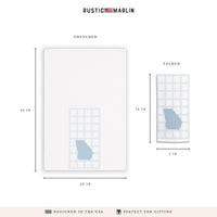 State Gingham Personalized Tea Towel