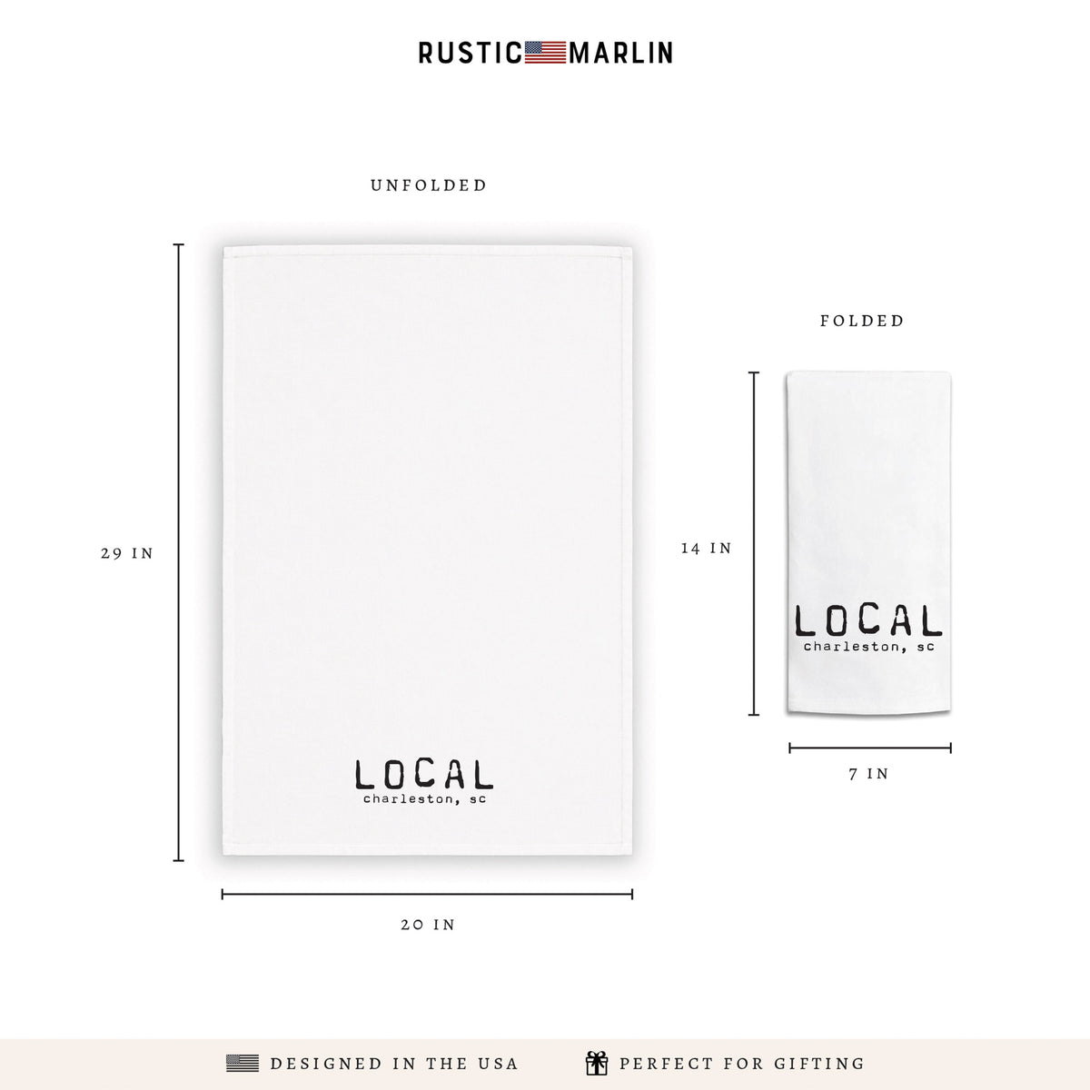 Local City Personalized Tea Towel