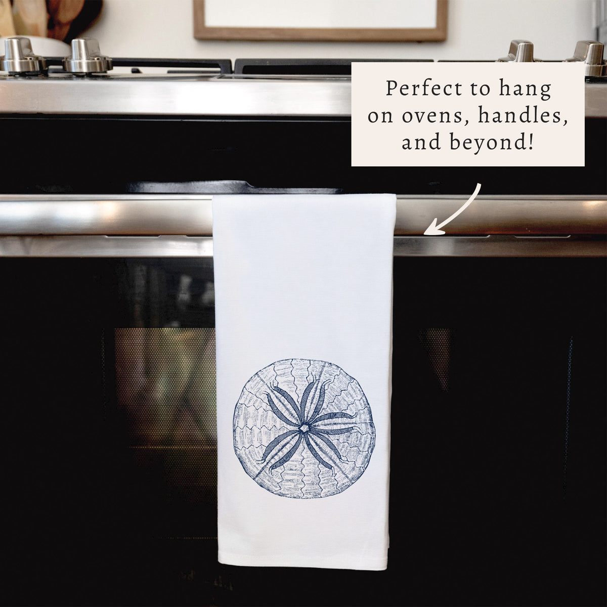 Sand Dollar Sketch Tea Towel