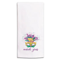 Mardi Gras Mask Tea Towel