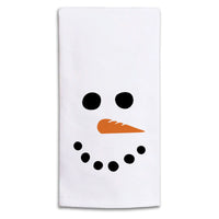 Snowman Face Tea Towel