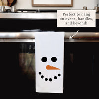 Snowman Face Tea Towel