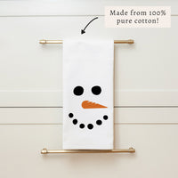 Snowman Face Tea Towel