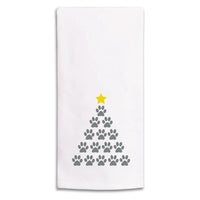 Paw Print Tree Tea Towel