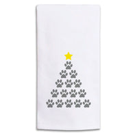 Paw Print Tree Tea Towel
