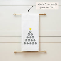 Paw Print Tree Tea Towel