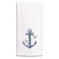Watercolor Anchor in Lights Tea Towel