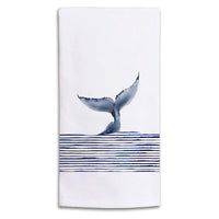 Whale Tail Tea Towel