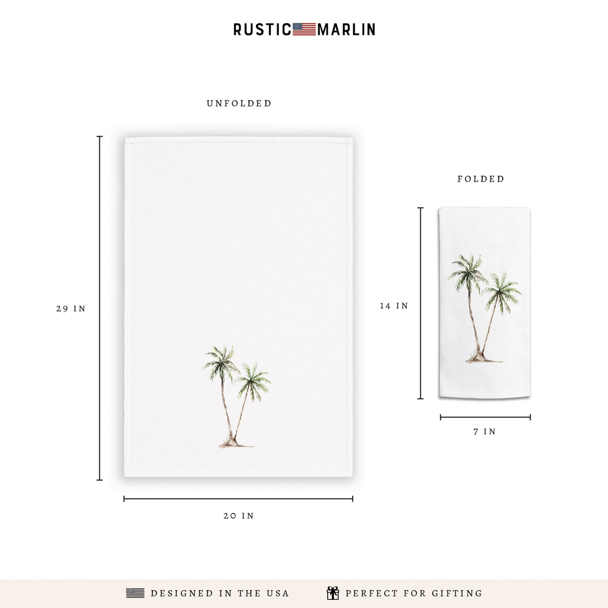 Palm Trees Tea Towel