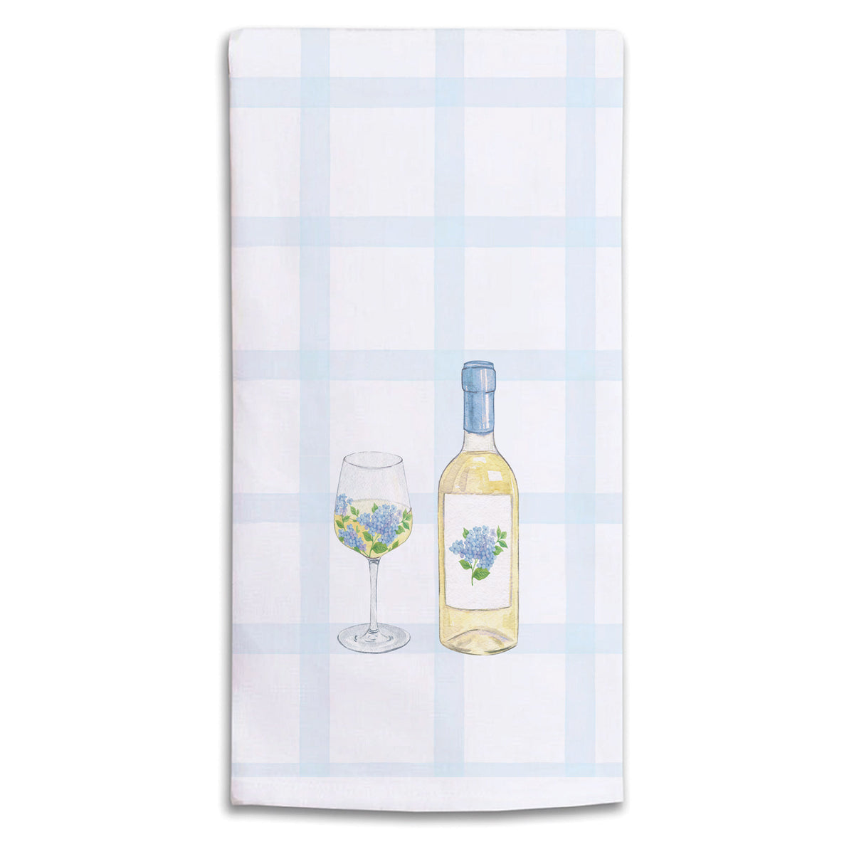 Hydrangea Wine Tea Towel