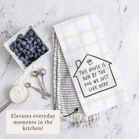 House Run By Dog Tea Towel